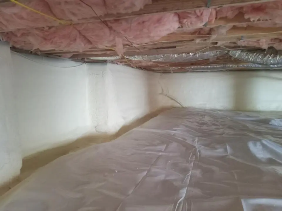 Crawl space encapsulation with closed-cell spray foam for Roof Maintenance in Whitfield